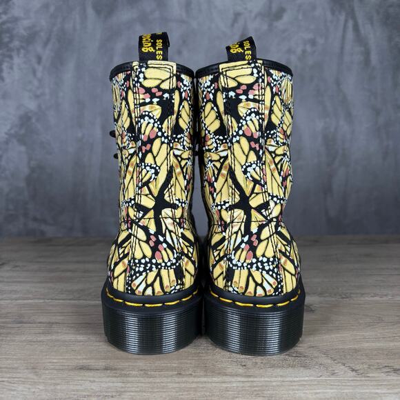 Dr. Martens 1460 Butterfly Print Suede Boots — Women’s US 7 / EU 38 New - Picture 2 of 10